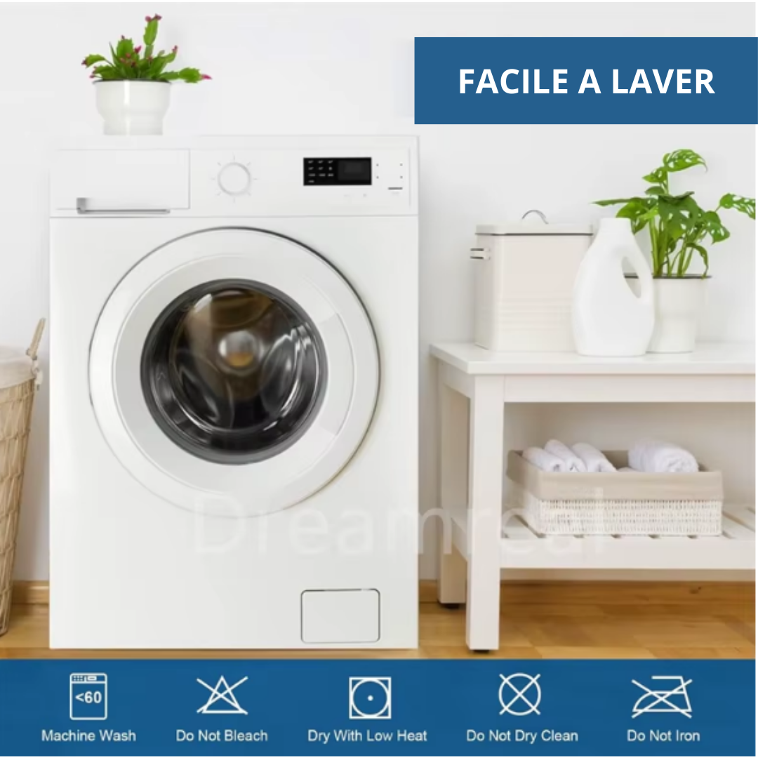 Couverture Imperméable Ultra-Confort + 2 taies d'Oreillers