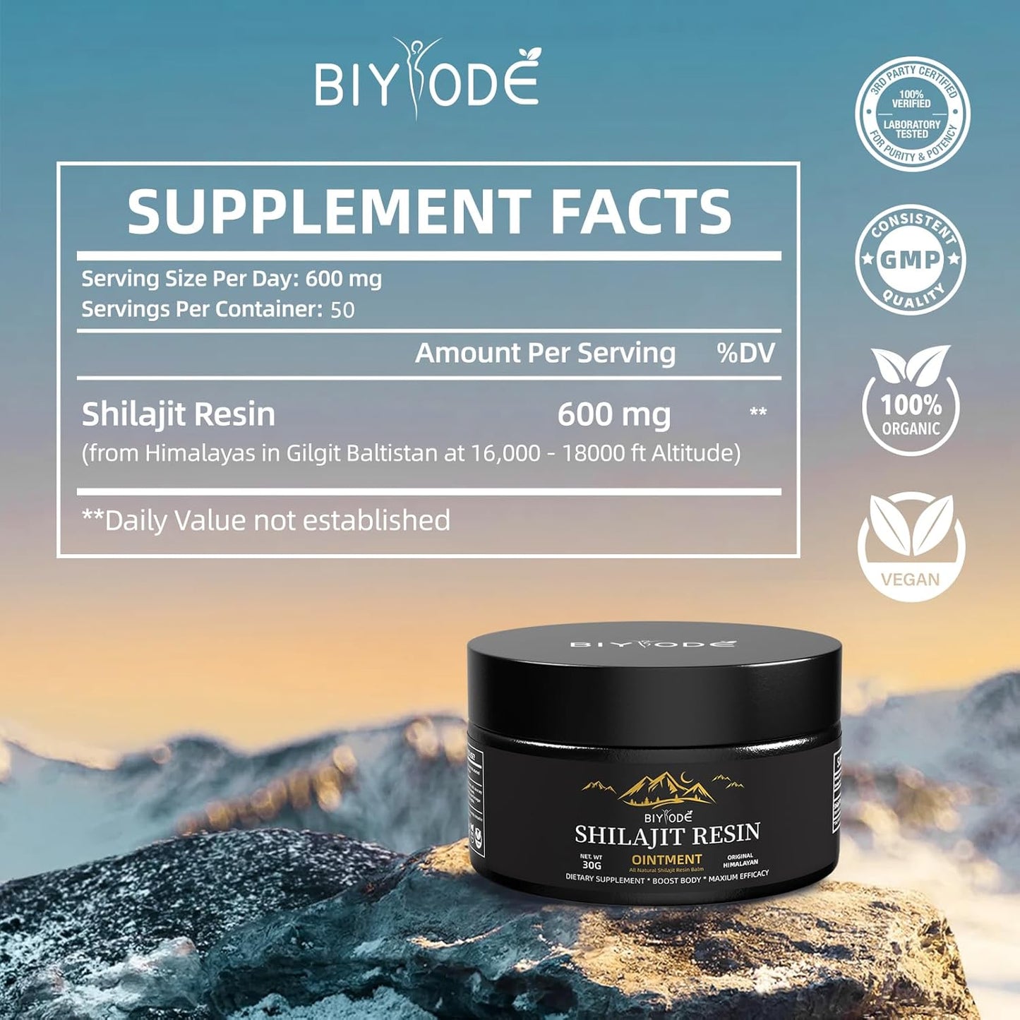 BIYODE Shilajit Resin-50g